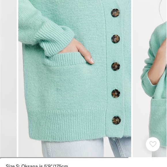 NWT! RE/DONE 90s oversized cardigan - Picture 6 of 9